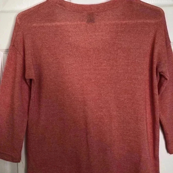 Old Navy Peach Shirt 3/4 Length  Sleeves Size XS - Picture 12 of 16